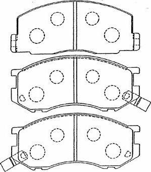 AISIN A1N078 - Set placute frana,frana disc aaoparts.ro