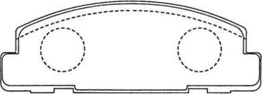 AISIN ASN-137 - Set placute frana,frana disc aaoparts.ro