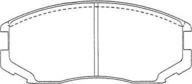 AISIN ASN-121 - Set placute frana,frana disc aaoparts.ro