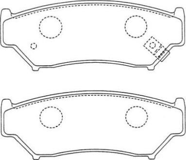 AISIN ASN-175 - Set placute frana,frana disc aaoparts.ro