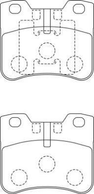 AISIN ASN-248 - Set placute frana,frana disc aaoparts.ro