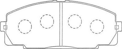AISIN ASN-254 - Set placute frana,frana disc aaoparts.ro