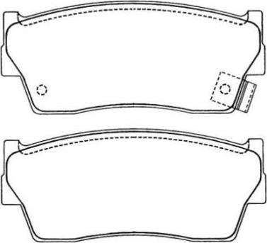 AISIN ASN-205 - Set placute frana,frana disc aaoparts.ro