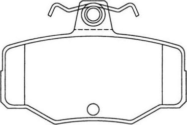 AISIN ASN-2008 - Set placute frana,frana disc aaoparts.ro