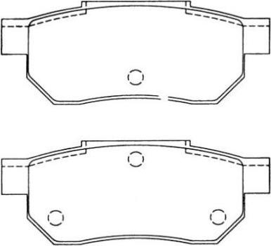 AISIN ASN-2011 - Set placute frana,frana disc aaoparts.ro