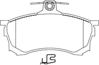 AISIN ASN-2030 - Set placute frana,frana disc aaoparts.ro