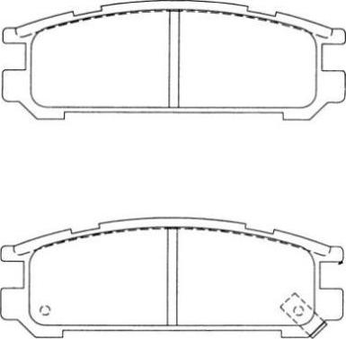 AISIN ASN-2024 - Set placute frana,frana disc aaoparts.ro