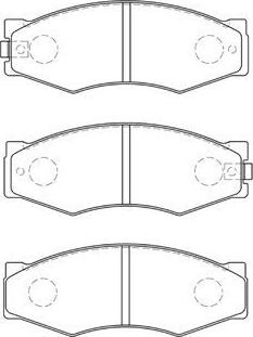 AISIN B1N004 - Set placute frana,frana disc aaoparts.ro