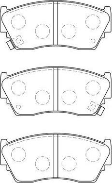 AISIN B1N017 - Set placute frana,frana disc aaoparts.ro