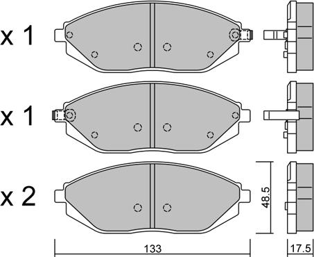 AISIN BPDO-1004 - Set placute frana,frana disc aaoparts.ro