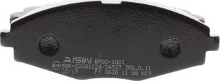 AISIN BPDO-1001 - Set placute frana,frana disc aaoparts.ro