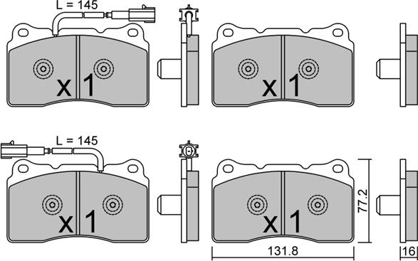 AISIN BPFI-1047 - Set placute frana,frana disc aaoparts.ro