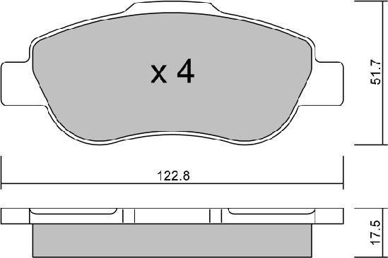 AISIN BPFI-1016 - Set placute frana,frana disc aaoparts.ro