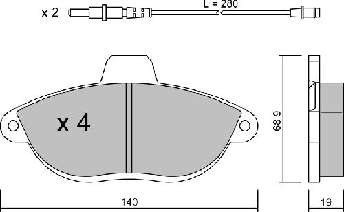 AISIN BPFI-1012 - Set placute frana,frana disc aaoparts.ro