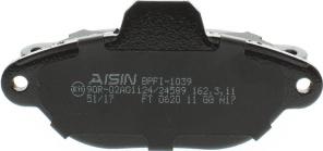 AISIN BPFI-1039 - Set placute frana,frana disc aaoparts.ro