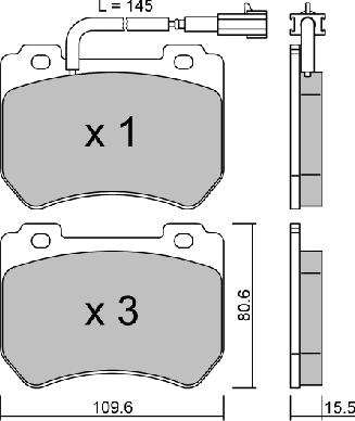 AISIN BPFI-1034 - Set placute frana,frana disc aaoparts.ro