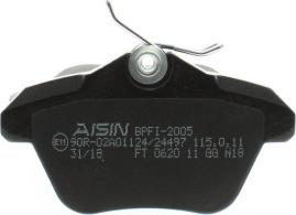 AISIN BPFI-2005 - Set placute frana,frana disc aaoparts.ro