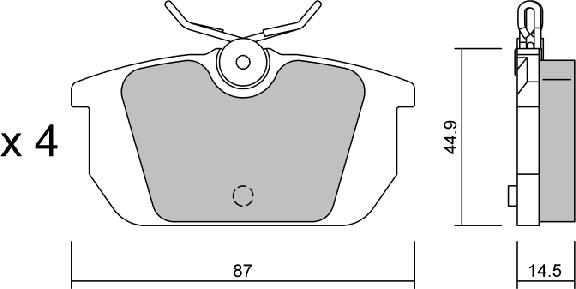 AISIN BPFI-2007 - Set placute frana,frana disc aaoparts.ro