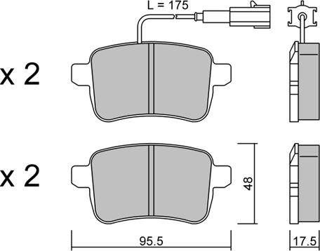 AISIN BPFI-2011 - Set placute frana,frana disc aaoparts.ro