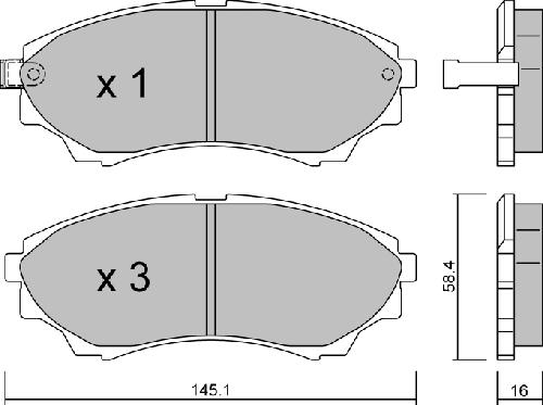 AISIN BPFO-1909 - Set placute frana,frana disc aaoparts.ro