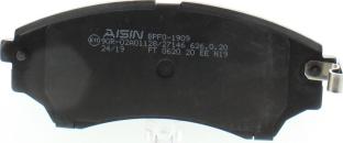 AISIN BPFO-1909 - Set placute frana,frana disc aaoparts.ro