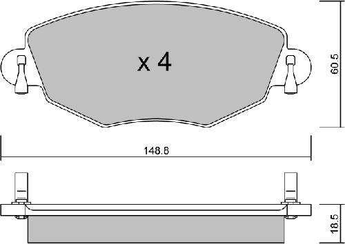 AISIN BPFO-1005 - Set placute frana,frana disc aaoparts.ro