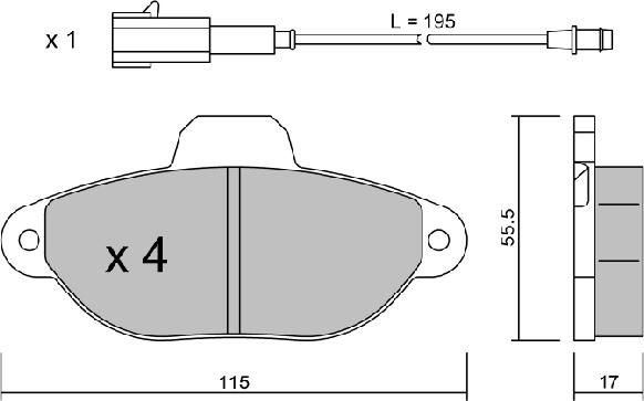 AISIN BPFO-1001 - Set placute frana,frana disc aaoparts.ro