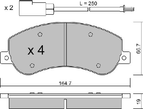 AISIN BPFO-1014 - Set placute frana,frana disc aaoparts.ro