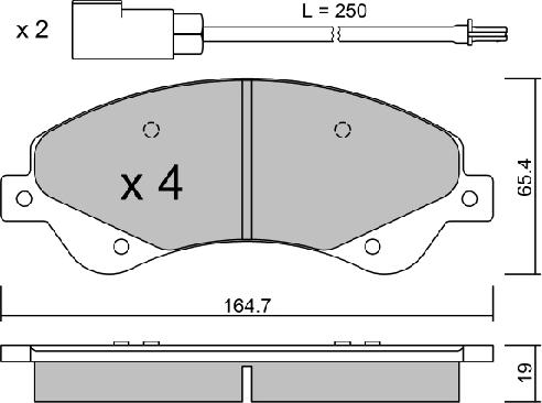 AISIN BPFO-1013 - Set placute frana,frana disc aaoparts.ro