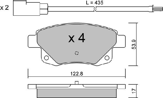 AISIN BPFO-2005 - Set placute frana,frana disc aaoparts.ro