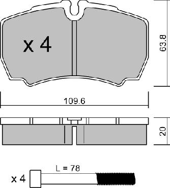 AISIN BPFO-2011 - Set placute frana,frana disc aaoparts.ro