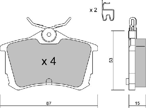 AISIN BPHO-2003 - Set placute frana,frana disc aaoparts.ro