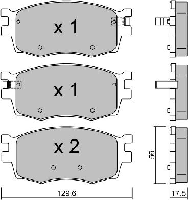 AISIN BPHY-1004 - Set placute frana,frana disc aaoparts.ro