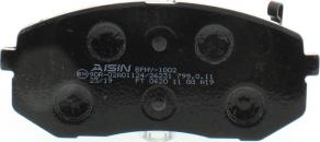 AISIN BPHY-1002 - Set placute frana,frana disc aaoparts.ro