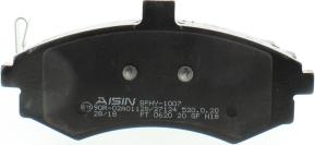 AISIN BPHY-1007 - Set placute frana,frana disc aaoparts.ro