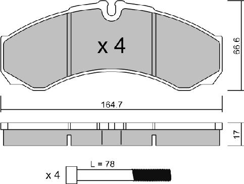 AISIN BPIV-1002 - Set placute frana,frana disc aaoparts.ro