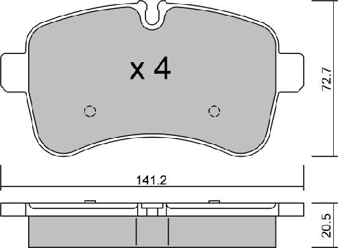 AISIN BPIV-2001 - Set placute frana,frana disc aaoparts.ro