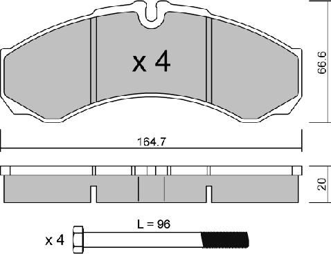 AISIN BPIV-2002 - Set placute frana,frana disc aaoparts.ro