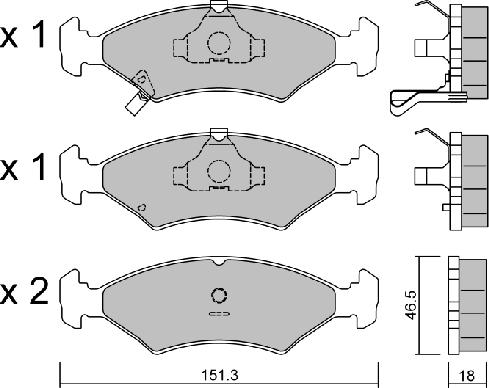 AISIN BPKI-1904 - Set placute frana,frana disc aaoparts.ro