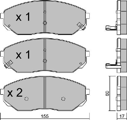 AISIN BPKI-1903 - Set placute frana,frana disc aaoparts.ro