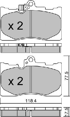 AISIN BPLX-1001 - Set placute frana,frana disc aaoparts.ro