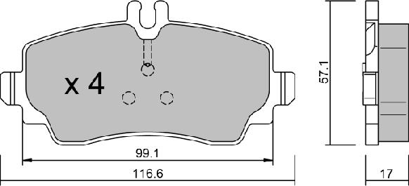 AISIN BPMB-1003 - Set placute frana,frana disc aaoparts.ro