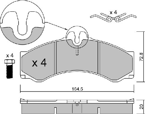 AISIN BPMB-1015 - Set placute frana,frana disc aaoparts.ro