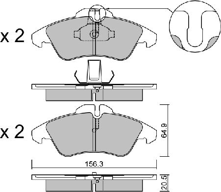 AISIN BPMB-1013 - Set placute frana,frana disc aaoparts.ro