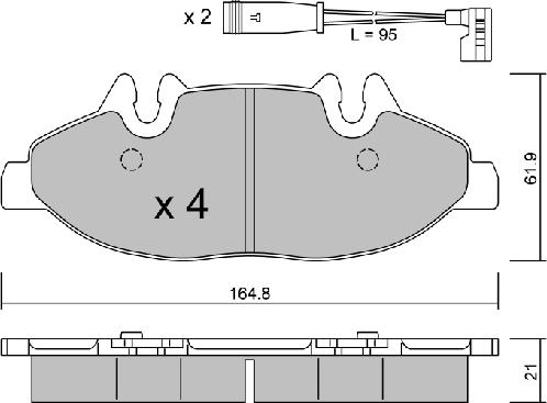 AISIN BPMB-1012 - Set placute frana,frana disc aaoparts.ro