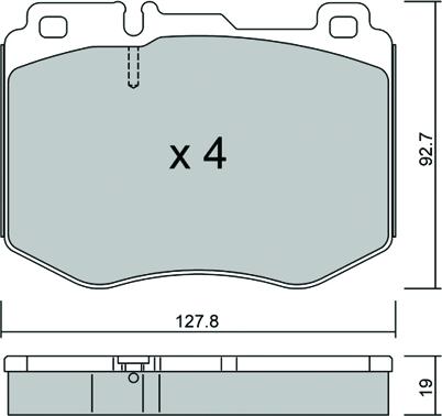 AISIN BPMB-1023 - Set placute frana,frana disc aaoparts.ro