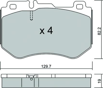 AISIN BPMB-1022 - Set placute frana,frana disc aaoparts.ro