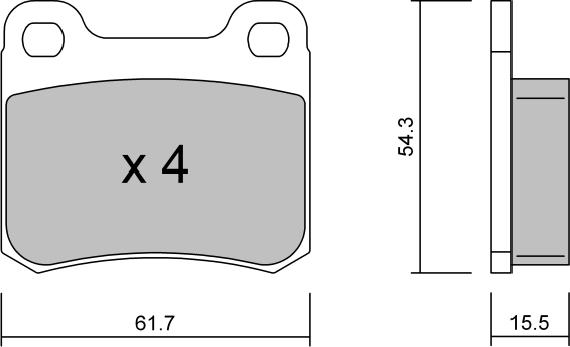 AISIN BPMB-2009 - Set placute frana,frana disc aaoparts.ro