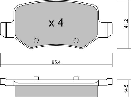 AISIN BPMB-2006 - Set placute frana,frana disc aaoparts.ro