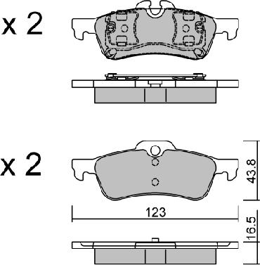 AISIN BPMB-2001 - Set placute frana,frana disc aaoparts.ro